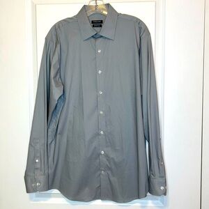 Kenneth Cole New York | Stretch Gray Button Down Men’s Shirt